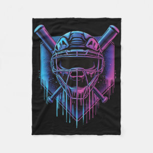 Baseball Catcher Maske Pinsel Drilling Baseball Fa Fleecedecke