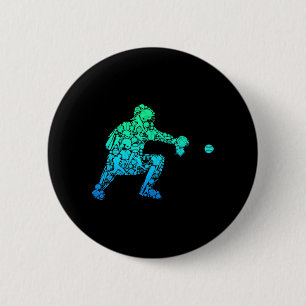 Baseball Catcher Player Jugend Männer Kinder Junge Button