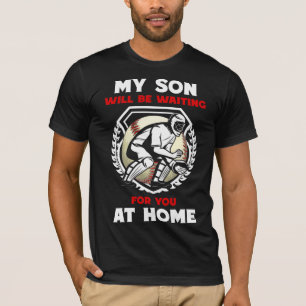 Baseball Catcher Son Proud Eltern unterstützen Sp T-Shirt