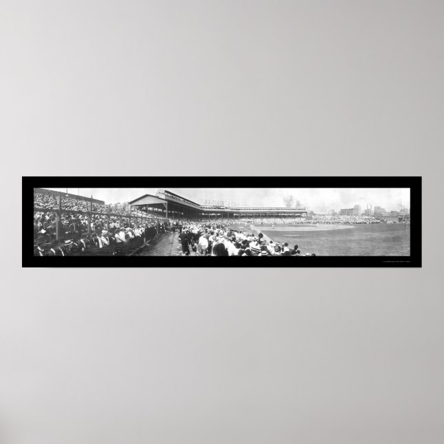 Baseball Chicago Pitt Foto 1908 Poster (Vorne)