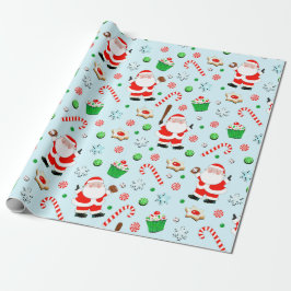 Baseball Christmas Holiday Gift Geschenkpapier