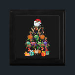 Baseball Christmas Tree Santa Hat Sport Lover Gift Erinnerungskiste<br><div class="desc">Baseball Christmas Tree Santa Hat Sport Lover Gift</div>