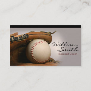 Baseball Coach Business Card Visitenkarte