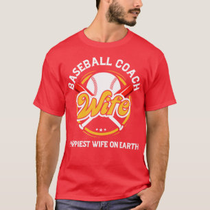 Baseball Coach Ehefrau Berufliche Mama Instruktor T-Shirt