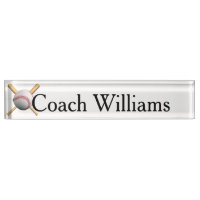 Baseball Coach Namplate