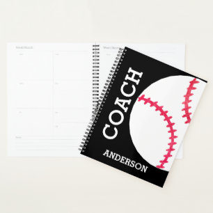 Baseball Coach Personalisiertes Sportteam Planer
