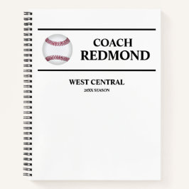 Baseball Coach SpiralNotebook Notizbuch