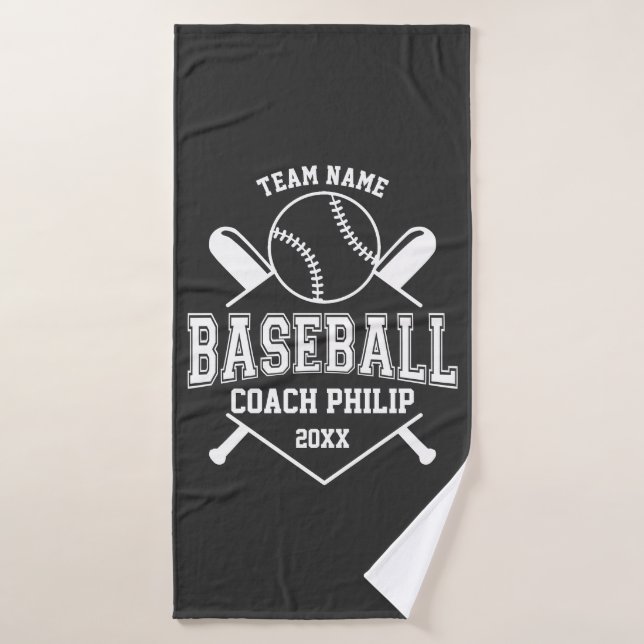 Baseball Coach Team Mama-Spieler-Team Geschenk Badehandtuch (Badehandtuch)