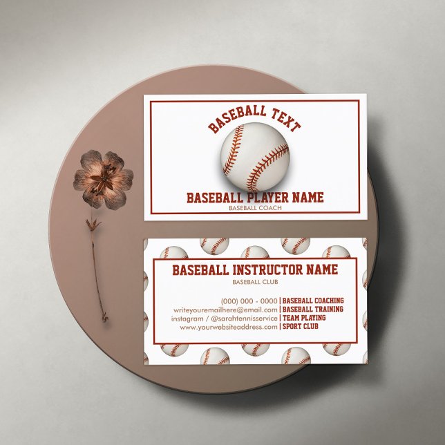 Baseball Coach Visitenkarte (Von Creator hochgeladen)
