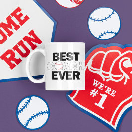 Baseball Coach's BEST COACH EVER Vielen Dank Sport Kaffeetasse