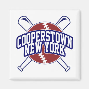 Baseball Cooperstown New York Magnet