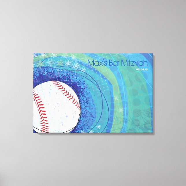 BASEBALL CRAZE Sign-In-Memory-Board Leinwanddruck (Vorderseite)