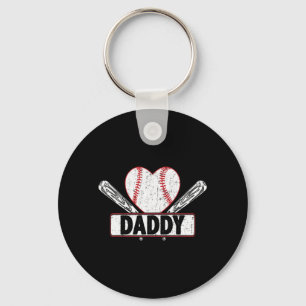 Baseball Daddy Matching Family Softball Baseball L Schlüsselanhänger