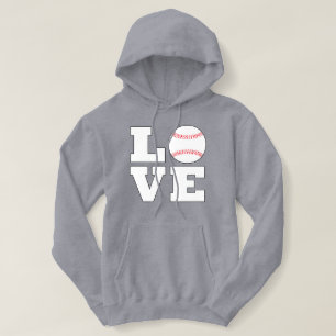 Baseball Damen LOVE Baseball Mama oder Fan Sport Hoodie