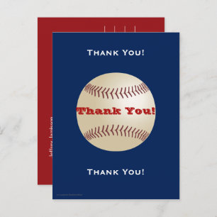 Baseball Danke, Postcard Postkarte