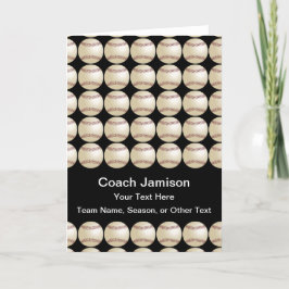 Baseball Dankeslehrer, Name, Leerseite im Inneren, Karte