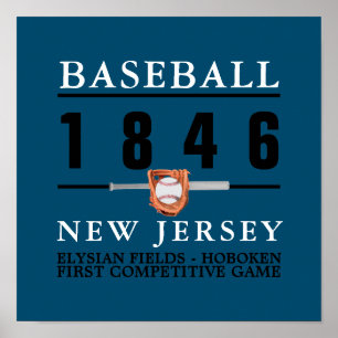 Baseball, das erste konkurrierende Spiel Poster