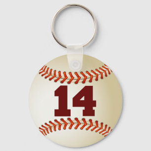 Baseball der Nr.-14 Schlüsselanhänger