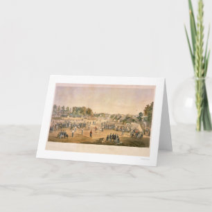 Baseball des zivilen Krieges 1863 Karte