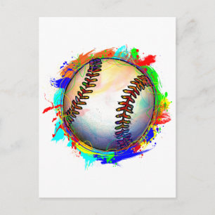 Baseball-Design 2 Postkarte