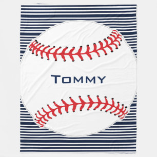 Baseball Design Fleece Blanket