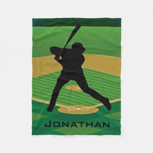 Baseball Design Fleece Blanket (Vorderseite)
