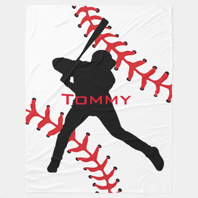 Baseball Design Fleece Blanket (Vorderseite)