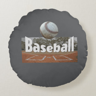 Baseball-Design Rundes Kissen