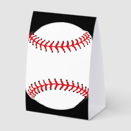 Baseball-Design-Zelt-Papier-Tischschild Tischaufsteller