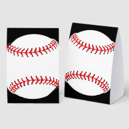 Baseball-Design-Zelt-Papier-Tischschild Tischaufsteller
