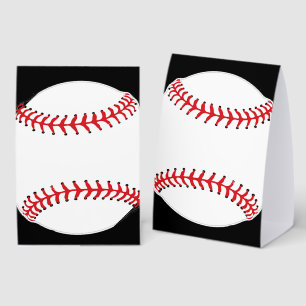 Baseball-Design-Zelt-Papier-Tischschild Tischaufsteller