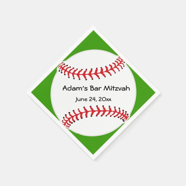 Baseball-Designpapier Napkins Serviette (Ecke)