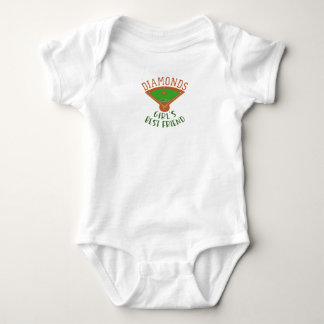 Baseball - Diamanten sind der beste Freund eines M Baby Strampler