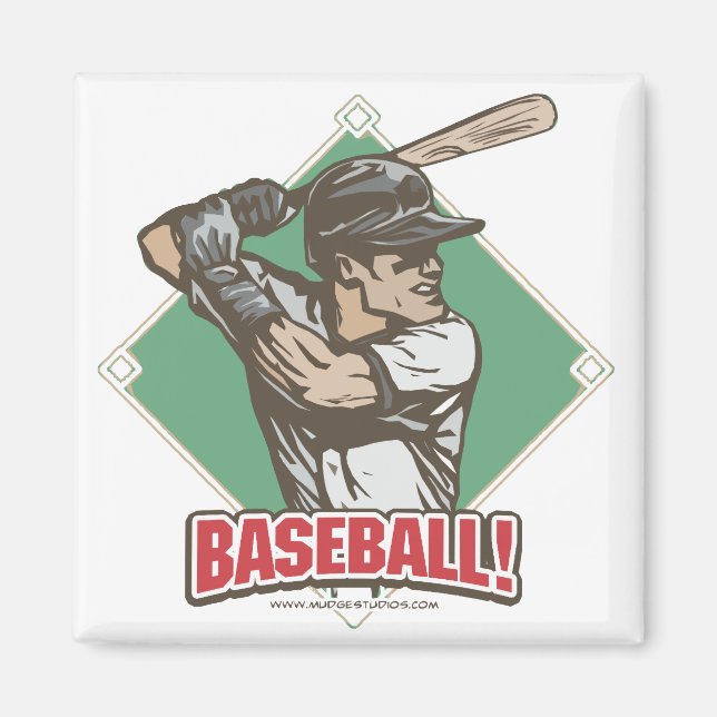 Baseball Diamond Slugger Sportgerät Magnet (Vorne)