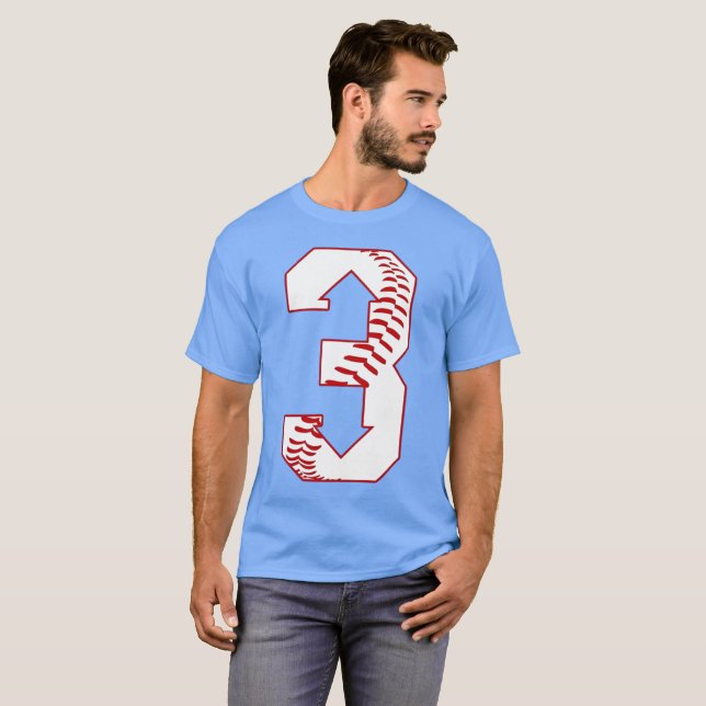 Baseball - drei nach unten - drei nach unten T-Shirt (Vorne ganz)