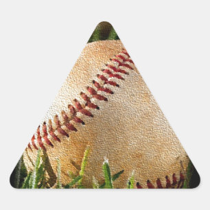 Baseball Dreieckiger Aufkleber
