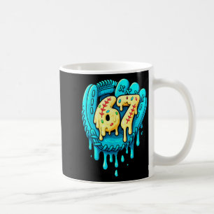 Baseball Drip 6 7 Nummer 67 Sechs Sieben Meme Herr Kaffeetasse