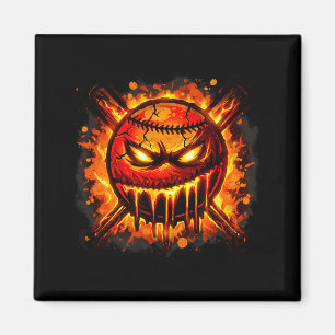 Baseball Drip Angry Lava Slime Ball Grafik Magnet