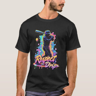 Baseball-Drip-Boys Männer Eiscreme Spieler Respekt T-Shirt