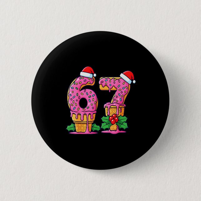 Baseball-Drip-Eiscreme 67 Baseball-Lifestyle 101  Button (Vorderseite)