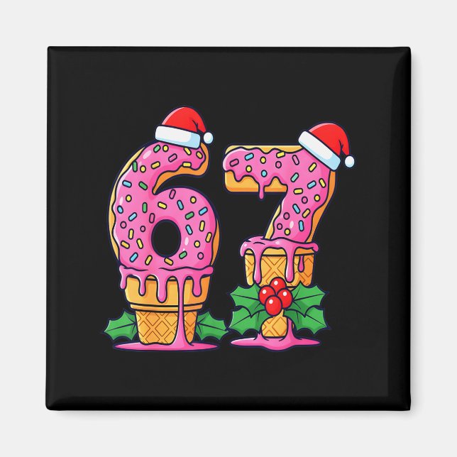 Baseball-Drip-Eiscreme 67 Baseball-Lifestyle 101  Magnet (Vorne)