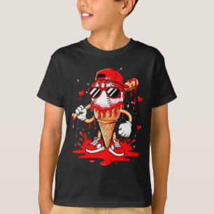 Baseball-Drip-Eiscreme-Bekleidung Jugend Jungen Va T-Shirt