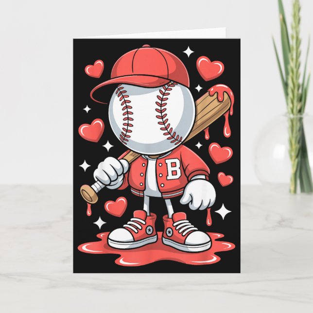 Baseball-Drip-Eiscreme-Bekleidung Jugendlicher Jun Karte (Vorderseite)