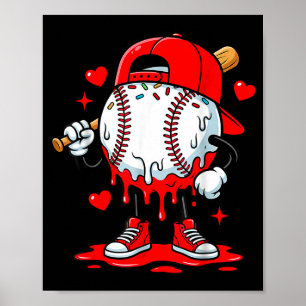 Baseball-Drip-Eiscreme-Bekleidung Jugendlicher Jun Poster