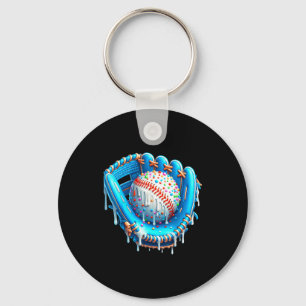 Baseball-Drip-Eiscreme-Handschuh mit Streuseln Bal Schlüsselanhänger