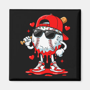 Baseball-Drip-Eiscreme-Singles-Jungs-Jugendliche-K Magnet