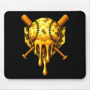 Baseball-Drip-Eiscreme-Tarnung Cooles Design Mousepad
