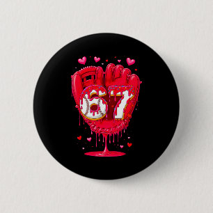 Baseball-Drip-Eiscreme-Valentinstag-Jugend-Jungen- Button