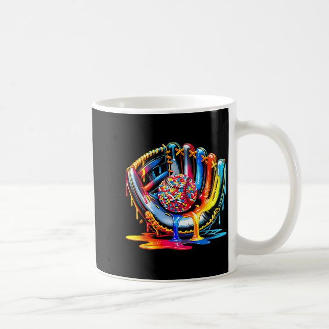 Baseball-Drip für Jungen Eiscreme-Drip Baseball Kaffeetasse (Rechts)