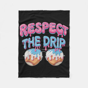 Baseball-Drip für Jungen Eiscreme Respektiere den Fleecedecke
